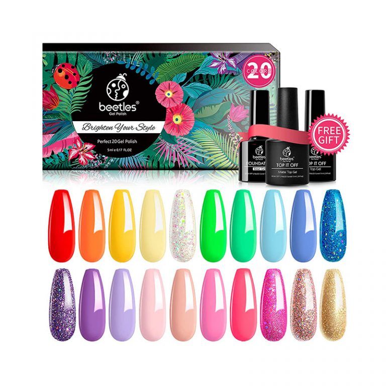 Beetles Rainbow Summer Gel Nail Polish Kit